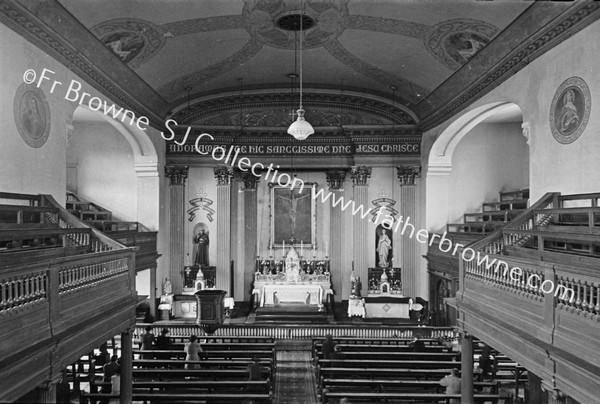 FRANCISCAN CHURCH LIBERTY STREET ( BROAD LANE ) TO BE DEMOLISHED   INTERIOR OF CHURCH FROM GALLERY